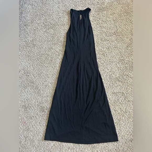 NWT Lauren Ralph Lauren Black Halter Sheath Dress Crisscross Size Small Women's - Picture 2 of 8